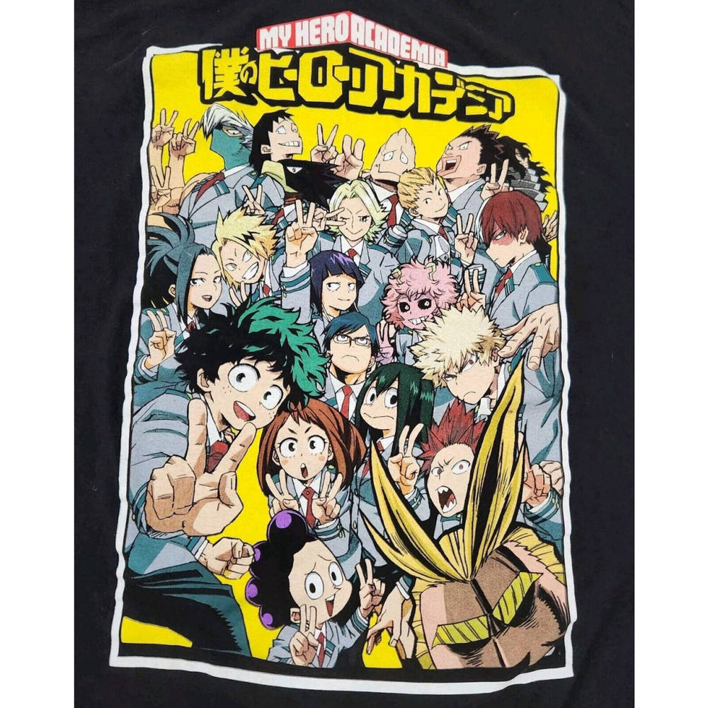 My Hero Academia Mens T-Shirt XL Short Sleeves Front Graphic Funimation Anime